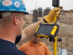 Shane using the Trimble